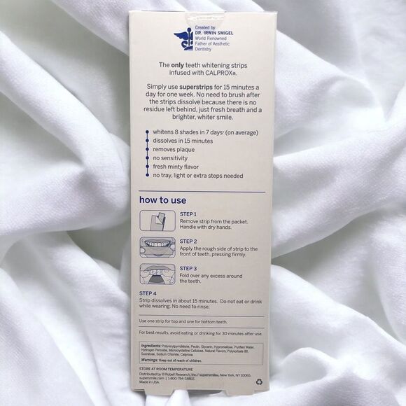 NIB SUPERSMILE superstrips professional teeth whitening dissolving strips - Picture 6 of 6
